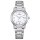 Citizen womens watch model: EW2720-57A with white dial, silver-coloured case and stainless steel bracelet