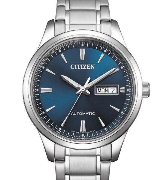 Citizen mens watch model: NY4058-79LE with blue dial and stainless steel bracelet
