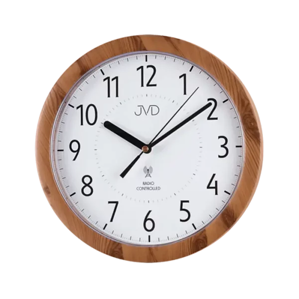 Modern wall clock, radio-controlled – JVD model: RH612.8