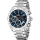 Festina Herrenchronograph Modell: 20668_6 mit schwarzem Zifferblatt mit Strichindex und blauen Akzenten