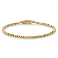 Gold-plated Gemstone Bracelet with Stainless Steel Clasp...