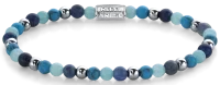 Bracelet made of gemstones in various shades of blue with...