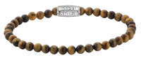 Bracelet made of 4mm Tiger Eye with Stainless Steel Clasp...