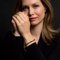 Bracelet made of 4mm Tigers Eye with Stainless Steel Clasp - Rebel&Rose Model: RR-40125-S-S