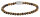 Bracelet made of 4mm Tigers Eye with Stainless Steel Clasp - Rebel&Rose Model: RR-40125-S-S
