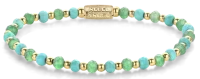 Bracelet made of 4mm turquoise and green aventurine...