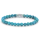 Bracelet made of 6mm turquoise gemstones with stainless steel clasp - Rebel&Rose Model: RR-60015-S-L