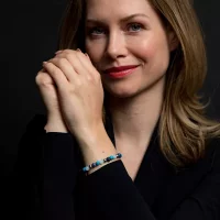 Bracelet made of 6mm gemstones Sodalite, Turqurenite and Blue Jade silver-colored stones and stainless steel clasp - Rebel&Rose Model: RR-60056-S-S