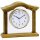 AMS Radio Table Clock 5139/4 - Solid Wood Case Oak Lacquered