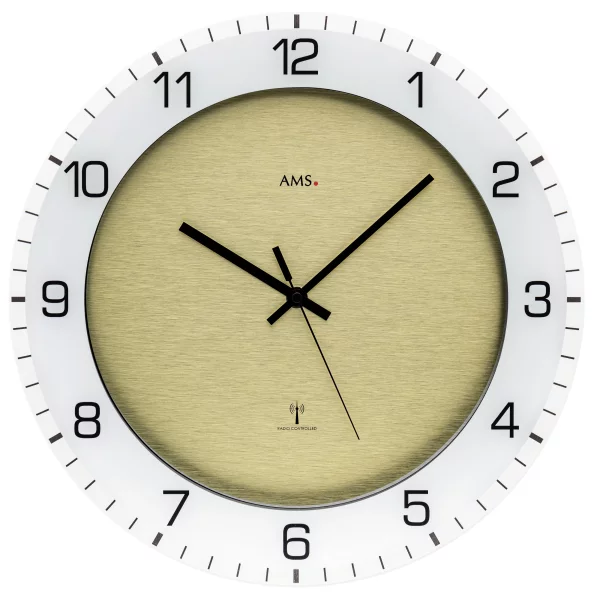AMS Radio Wall Clock 5593 - Plastic Case