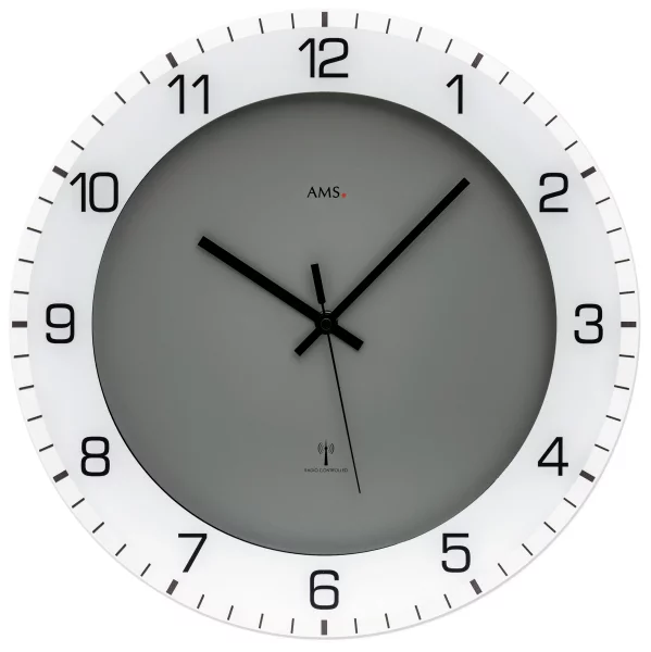 AMS Radio Wall Clock 5595 - Plastic Case