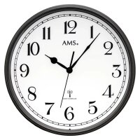 AMS Radio Wall Clock 5611 - Plastic Case