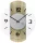 AMS Quartz Wall Clock 9706 - Sonoma Wood Case with Aluminum Accents