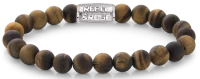 Bracelet made of 8mm Tiger Eye stones with stainless...