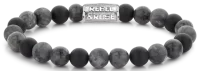 Bracelet made of 8mm Howlite stones with stainless steel...