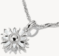 Charm-Anhänger, Sonne mit weißen Edelsteinen, aus Silber - Thomas Sabo Modell: CC1246-051-14