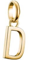 Charm-Anhänger, Buchstabe "D", aus Silber,...