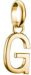 Thomas Sabo Charm-Anhänger, Buchstabe "G", aus Silber, vergoldet