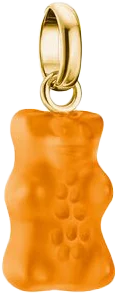 Thomas Sabo Charm-Goldbären-Anhänger in Orange Connect vergoldet