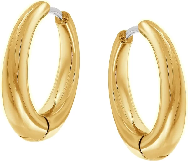 Creolen aus Titan, vergoldet - Boccia Jewelry Modell: 05100-02