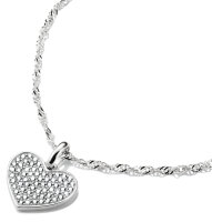 Thomas Sabo Charm-Anhänger Pavé-Herz Connect Silber