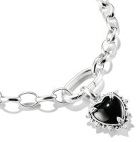 Thomas Sabo Charm-Anhänger Vintage-Herz schwarz...
