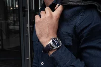 Mens Watch Black with Leather Strap – Vostok Europe Model: NH35-125A748