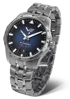 Mens Watch Silver-Colored with Stainless Steel Bracelet...