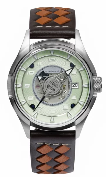 Mens Watch Green with Leather Strap – Colani Model: 1372-4