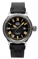 Mens Watch Black with Leather Strap – UMF Ruhla...