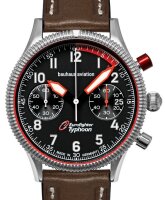 Mens Watch Black with Leather Strap – Bauhaus...