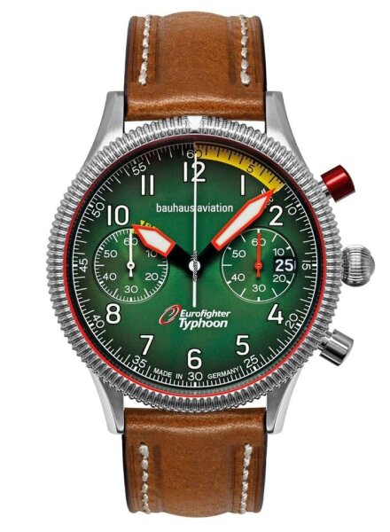 Mens Watch Green with Leather Strap – Bauhaus Model: 25764