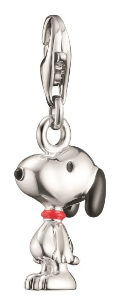 Charm Pendant made from Recycled 925 Sterling Silver with Hand-Painted Snoopy PEANUTS Design, Thomas Sabo, Model: 2225-664-11