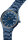 Mens stainless steel watch with solar function and dark blue dial, Bering model: 14442-979