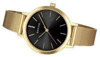 Womens Watch in Gold-Colored Stainless Steel with Mesh Band, Bering Model: 13434-332