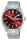 Mens stainless steel wristwatch with red sunray dial, Lorus model: RH369AX-9