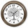 Weatherproof Metal Wall Clock with Tree of Life and Light Sensor, Atlanta Model: 4527