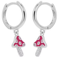 Creolen aus 925 Sterlingsilber (rhodiniert) mit Pilz-Motiv, Prinzessin Lillifee Modell: 2040631