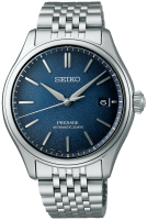 Elegante Seiko Presage Herren-Automatikuhr mit blauem...