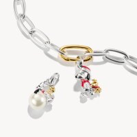 Charm-Anhänger Snoopy & Woodstock Santa Edition, 18k vergoldet - THOMAS SABO Modell: CC1307-427-7