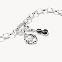 Eleganter Wednesday W Zirkonia Silber Charm-Anhänger Connect - THOMAS SABO Modell: CC1317-643-11