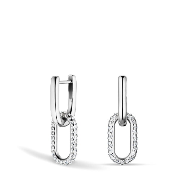 Arctic Pavé Ohrringe Silber Glänzend Edelstahl Zirkonia Kristallglas Zeitloses Design -BERING 755-17-05