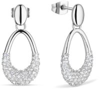 Arctic Pavé Ohrringe 757-17-05: Elegante silberne...
