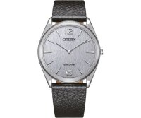 Unisex-Uhr Ultraflache Eco-Drive Solar Graues Zifferblatt - Citizen Suratto AR3120-16A