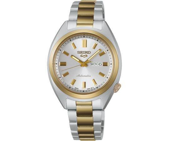 Seiko SRE024K1 Damen Automatikuhr 5 Sports, 32mm, 10 ATM, Silber Zifferblatt