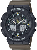 Herrenuhr, G-Shock aus Kunststoff - Schwarzes Zifferblatt...