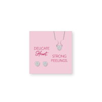 Schmuck-Set aus Edelstahl - Herz - BERING Modell: 468-768-Steel