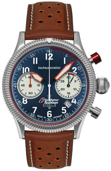 Herrenuhr, Automatik aus Edelstahl - Blaues Zifferblatt - Bauhaus Modell: 25183