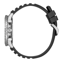 Herrenuhr, Solar-Chronograph aus Edelstahl - Blaues...