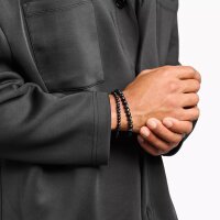 Talisman-Armband mit Obsidian und Tigerauge